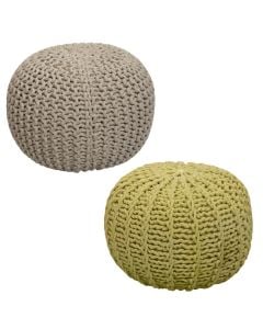 Pupë, 100% pambuk, krem, 40x40x40 cm