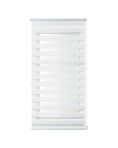 Grilë zebra CLIP&FIX, 100% poliestër, e bardhë, 75x180 cm