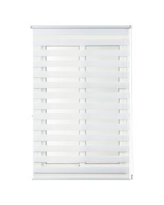 Grilë zebra CLIP&FIX, 100% poliestër, e bardhë, 120x180 cm