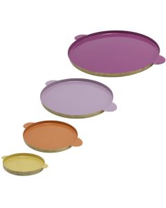 Pjatë dekorative, metalike, ngjyra të ndryshme, Dia. 30 x H 1.5 cm