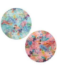 Circular rug, cotton, assorted colors, Dia. 120 cm