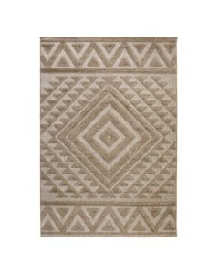 Lemans carpet, polypropylene/frieze, dark beige, 160x230 cm