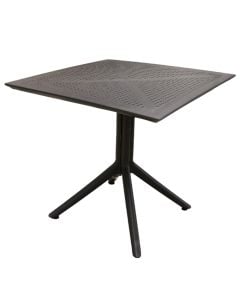 Tavoline plastike, Amanda, 80x80xH74 cm, ngjyre anthracite