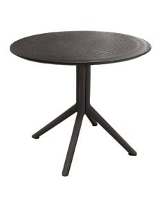 Tavoline plastike, Amanda, D90xH74 cm, ngjyre anthracite