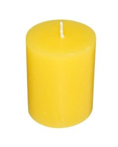 Scented candle, Citronella, yellow color, L4.3xP4.3xH4.5 cm, package 10 pieces