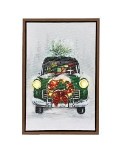 Decorative painting with LED lighting, L3.8-W38-H58cm, warm lighting