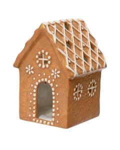 Mbajtese qiriri, shtepi gingerbread, qeramike, L12-W11.7-H11.5cm