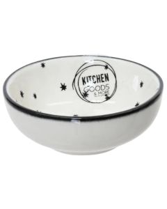 Porcelain bowl, Christmas motifs, white color, dia8-H3cm