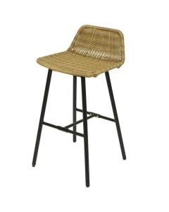 karrige e larte, strukture metalike, thurje PE, L48-W46-H87cm