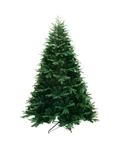 Peme dekoruese per festat e fundvitit, Grandis fir, PE & PVC, ngjyre jeshile, 240 cm, 1999 dege