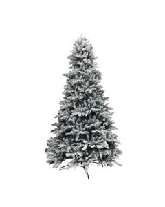 Peme dekoruese per festat e fundvitit, PE & PVC Norway spurce, ngjyre jeshile me debore, 180 cm, 897 dege