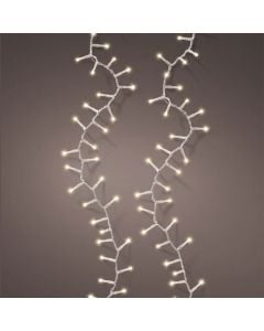 Varg ndricues dekorativ, LED, 100L, 5m, 8 funksione, ngjyre e ngrohte, 3000 K, kabell ngjyre transparente, 3 m kabell lidhes me rrjetin, suporton 3 lidhje, IP44