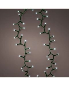 Varg ndricues dekorativ, LED, 200L, 10m, all flash, ngjyre e ftohte, 6400 K, kabell ngjyre e zeze, 3 m kabell lidhes me rrjetin, suporton 3 lidhje, IP44