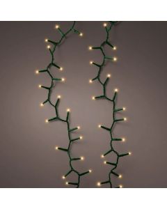 Decorative lighting string, LED, 450L, 22.5m, static, warm color, black cable, 3 m mains connection cable, supports 3 connections, IP44