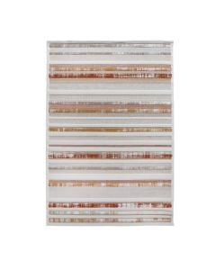 Tapet Dolce, 100% poliestër, krem/terrakota, 133x190 cm