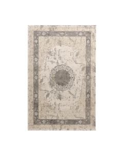 Tapet Eva, poliestër, krem/antrazit, 133x190 cm