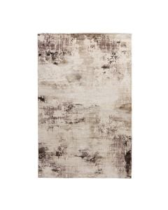 Carpet Meredith, polypropylene and polyester shrink/heatset, cream/brown, 133x190 cm