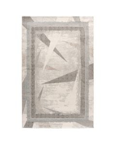 Carpet Elit, shinny polyester, cream/light blue, 200x300 cm