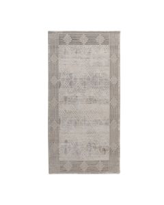 Rug Elit, shinny polyester, cream/beige, 80x150 cm