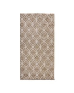 Lemans rug, polypropylene/frieze, dark beige, 80x150 cm