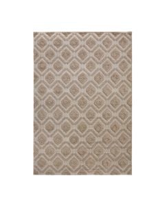 Lemans carpet, polypropylene/frieze, dark beige, 133x190 cm