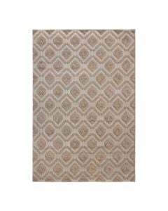 Lemans carpet, polypropylene/frieze, dark beige, 160x230 cm