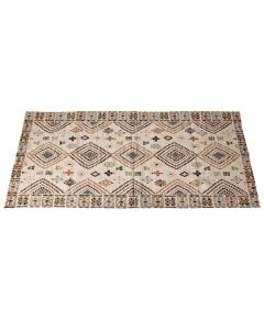 Carpet Klim, cotton, panna/brown, 120x180 cm