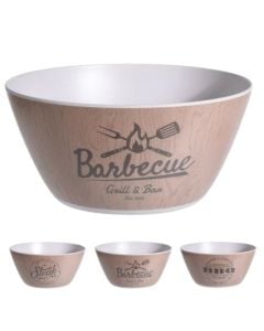 Bowl, melamine, brown, Dia. 25.5 x H11.5 cm
