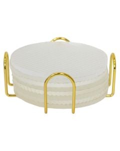 Nënshtresë për gota (PK8), PP, transparente, Dia. 10 cm