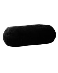 Polochon decorative pillow,  100% polyester, black, 20x45 cm