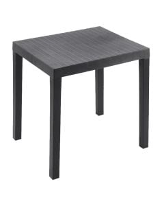 Tavoline plastike per ambient te jashtem, Club, 78x65x72 cm, ngjyre anthracite