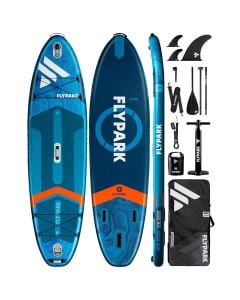 Paddle board, Flypark Grey, 335x88.9x15 cm, Eva 3 mm, 12-15 PSI, perfshihet pompa, lopata, canta, rripi i kembes