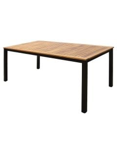 Tavoline per ambient te jashtem, dru tropikal Acacia+ strukture metalike, 180x90xH75 cm