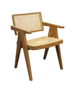 Outdoor armchair, tropical teak, 56x59xH79 cm
