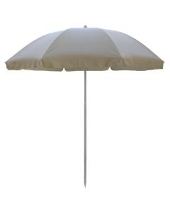 Beach/outdoor sunshade, metal structure, beige color, D2.4 m x H230 cm
