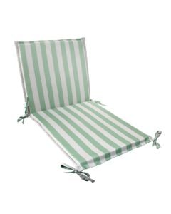 Shilte karrige ulëse dhe mbëstetëse, pambuk/mbushje sfungjer poliuretani, jehsile me te bardhe, 51x100xH3 cm