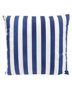 Shilte karrige me lidhëse, pambuk, ngjyre blu me te bardhe, 40x40xH3 cm