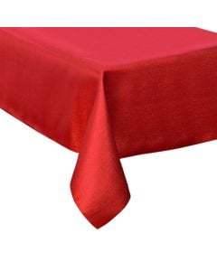 Tablecloth with Christmas motifs, red color, 140x240 cm