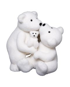 Personazh dekorativ, Arush polar, ngjyre e bardhe, H40cm