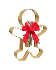 Objekt dekorues Christmas, metal, Gingerbread, L. 49,5 x P. 10 x H. 65,5 cm