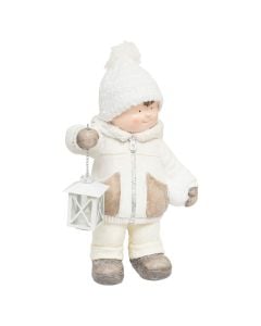 Personazh dekorativ, metalik, BOY, L. 18 x P. 14,5 x H. 38 cm