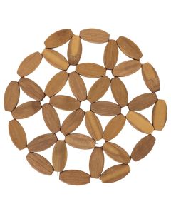 Nënshtresë mbrojtëse tenxhere, druri, natyrale, Dia. 15.5 cm