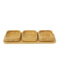 Set tasa kokteil (PK 3), bambu, natyrale, Dia. 9.5 cm / 11x3 cm