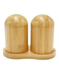 Mbajtëse kripe dhe piperi, druri, natyrale, Dia. 5 cm / 11x9 cm