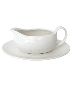 Mbajtëse/servirje qumështi, qeramikë, e bardhë, 20x15x7 cm