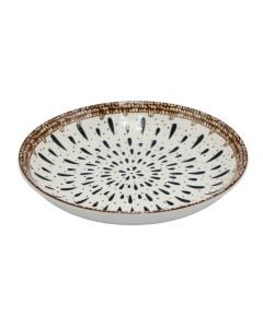 Pjatë supe, qeramikë, shumëngjyrësh, Dia. 18 cm