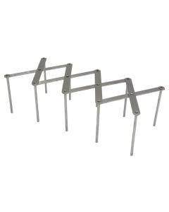 Mbrojtëse kundër nxehtësisë, inoks, ngjyrë argjendi, 13×7.5 cm