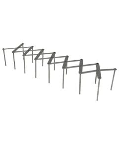 Mbrojtëse kundër nxehtësisë, inoks, ngjyrë argjendi, 13x7.5 cm