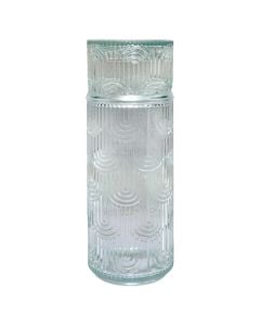 Kanë uji/lëngje, qelq, transparente, 22.5x8 cm