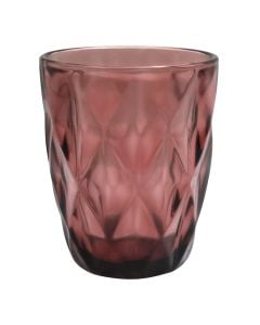 Water glass, glass, red, 230 ml / Dia. 8 x H 10 cm